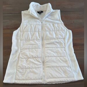 Fila Cream Zip Front Vest